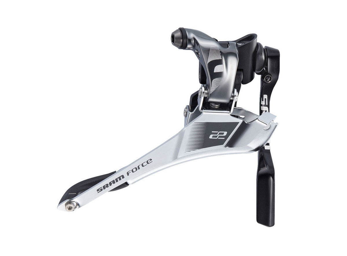 SRAM Force 22 2x11 Front Derailleur Black - Silver Braze-On