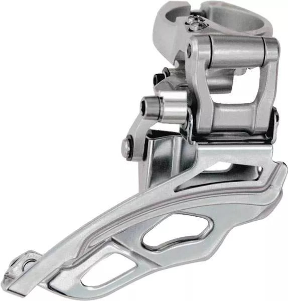 SRAM X-Gen 3x9 Speed Front Derailleur - Black-Silver Black - Silver 31.8mm/34.9mm High Clamp - Dual Pull