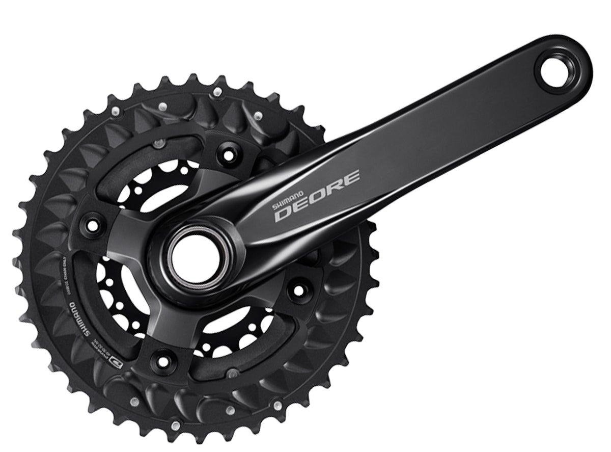 Shimano Deore M6000 10 Spd Triple Crankset - Black Black 170mm - 26-30-40t