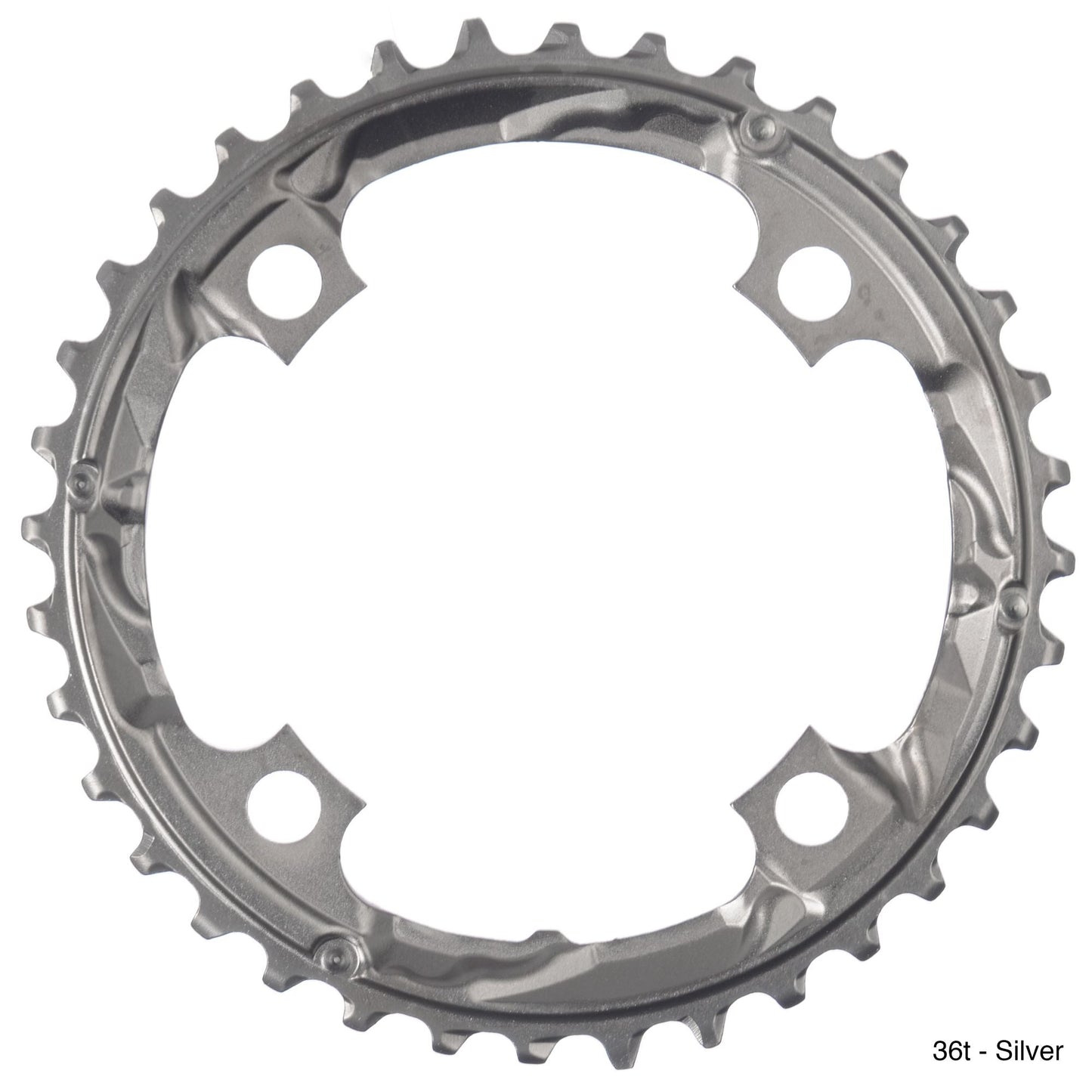 Shimano SLX FCM660 9 Spd Triple Chainring - Silver Silver 36t - 104mm