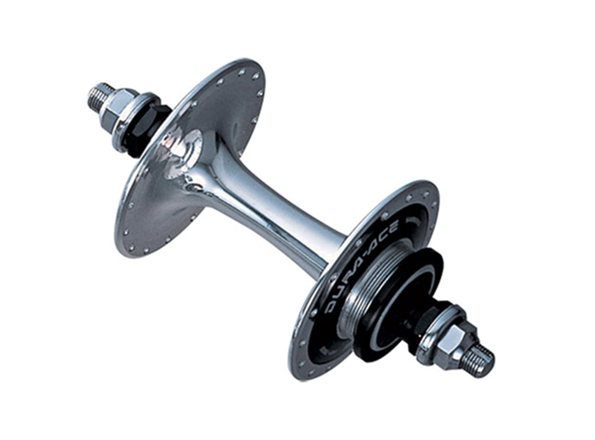 Shimano Dura-Ace 7600 Rear Track Hub - Flip Flop Thread - Silver Silver 36h - Bolt-On