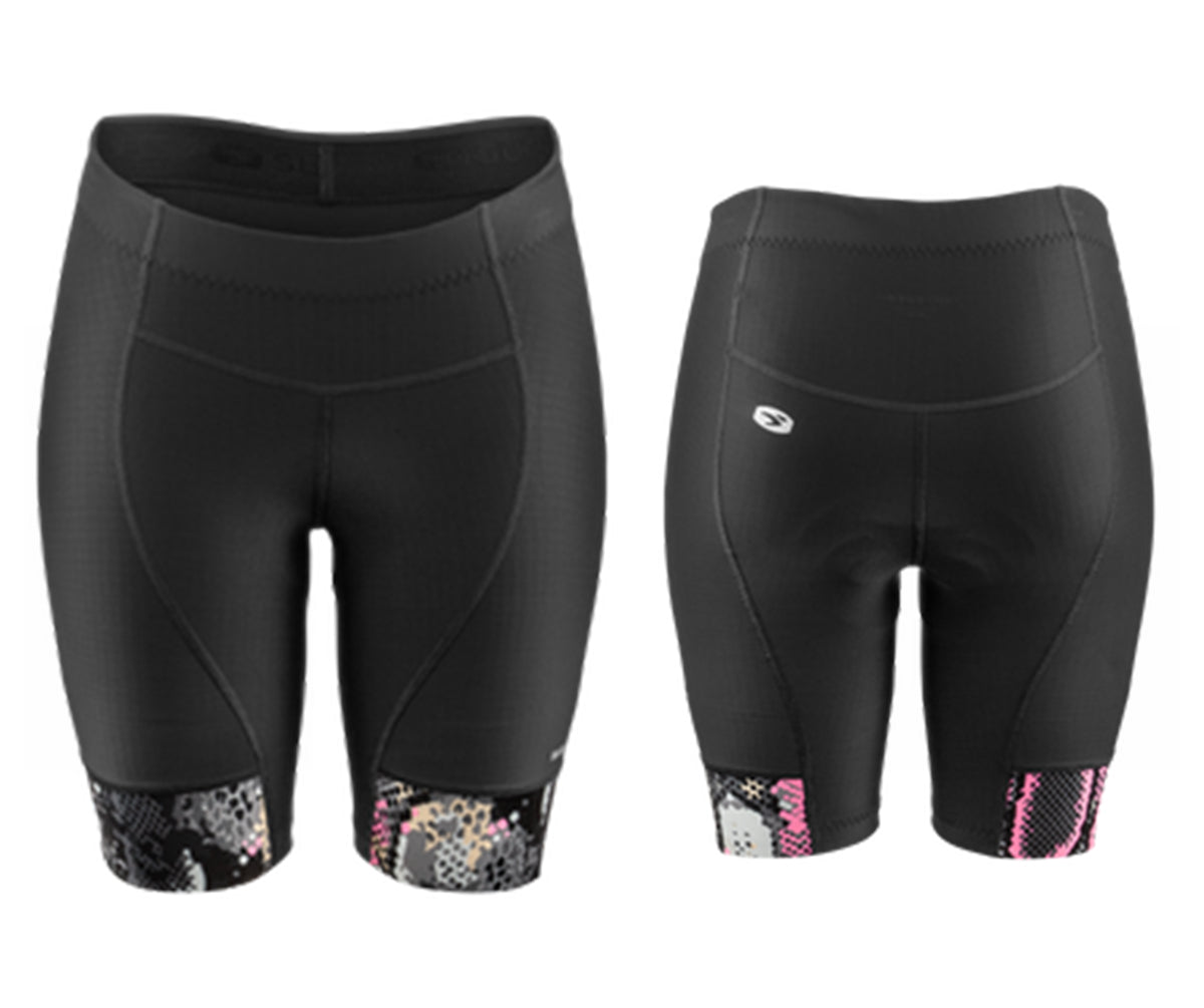Sugoi Evolution Print Lycra Short - Womens - Black-Snake Black - Snake X-Small