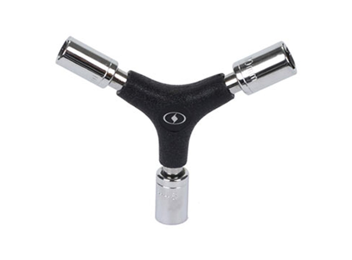 Sunlite “Y”-Socket Wrench - 8/9/10mm - Black-Silver Black - Silver
