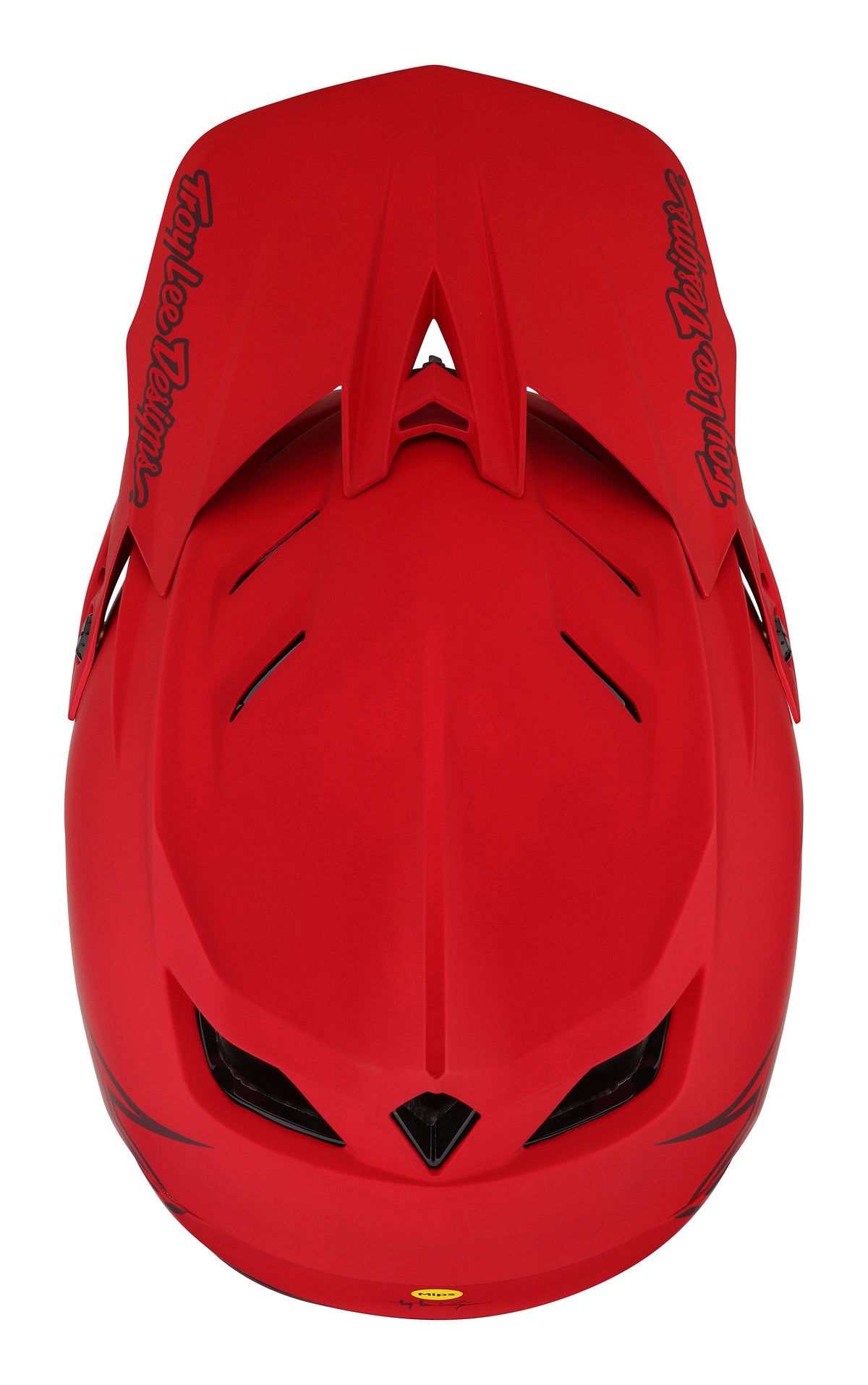 Troy Lee Designs D4 Composite Full Face Helmet with MIPS - Stealth - Red - 2023