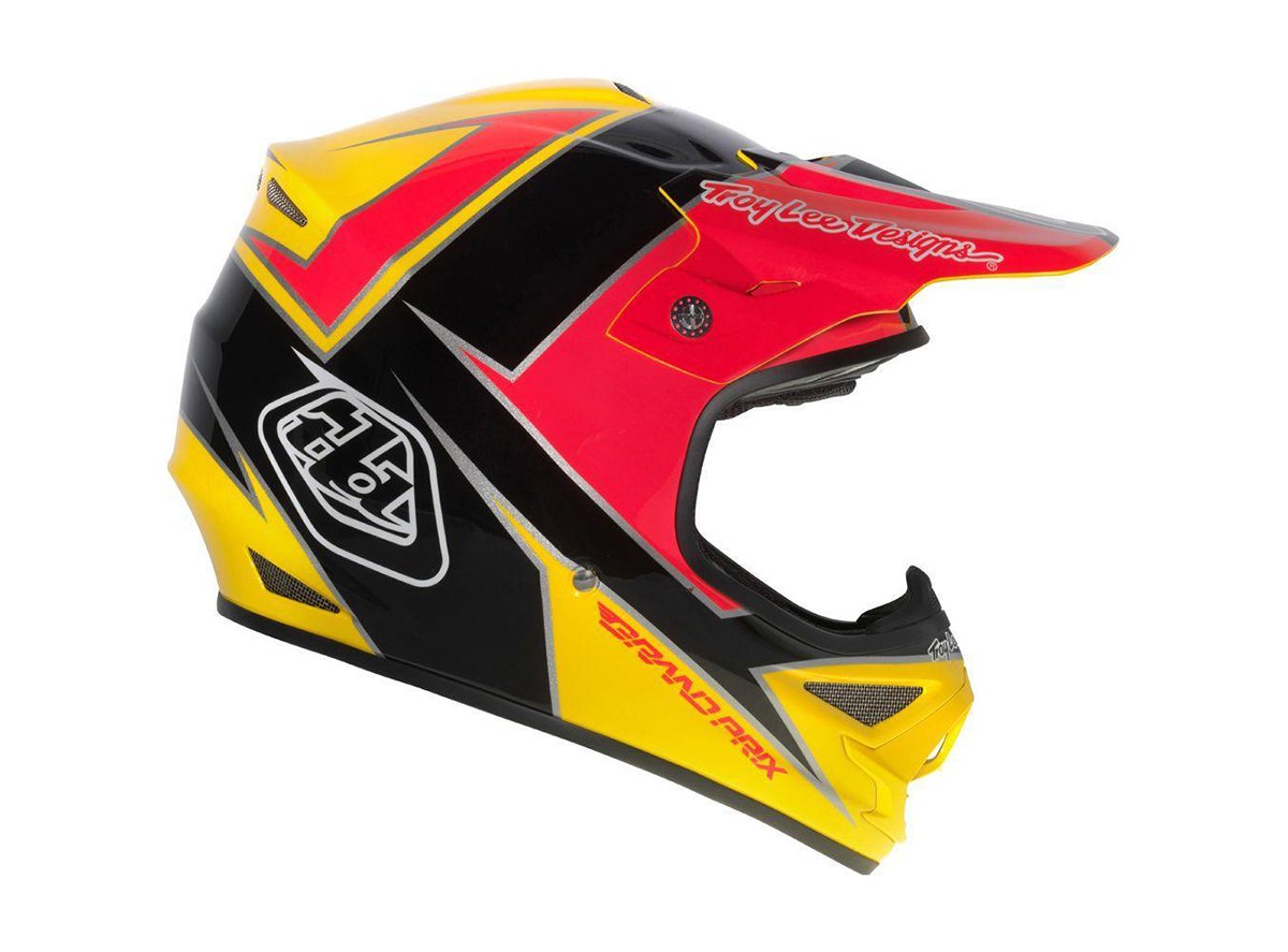 Troy Lee Designs Air Delta Full Face Helmet - Stinger Yellow-Pink Stinger Yellow - Pink 2X-Large