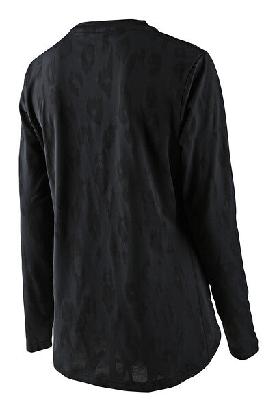Troy Lee Designs Lilium Long Sleeve MTB Jersey - Womens - Jacquard - Black