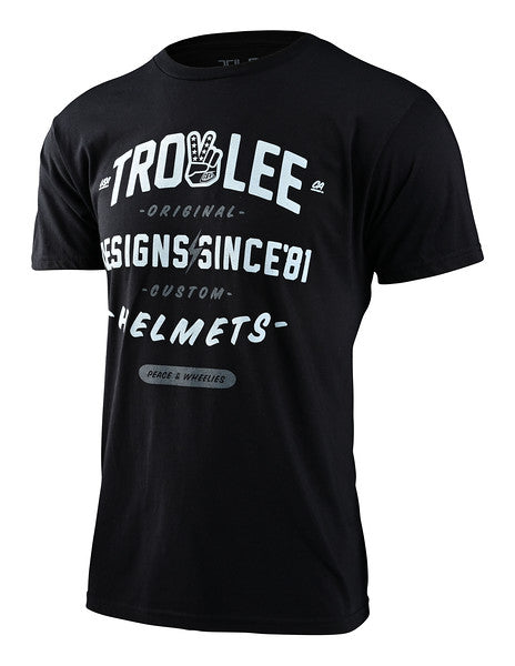Troy Lee Designs Roll Out Short Sleeve Tee - Black Heather Black Heather Small
