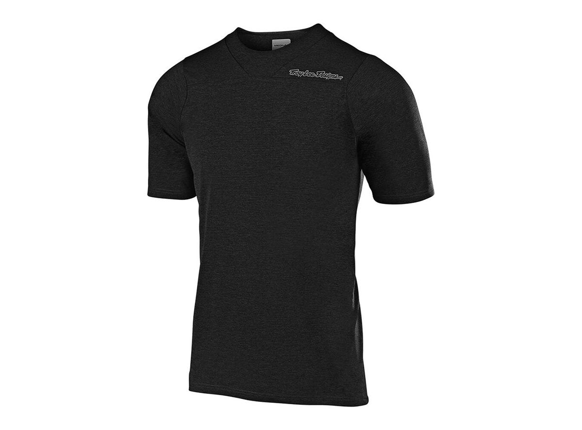 Troy Lee Designs Skyline Short Sleeve MTB Jersey - Solid - Youth - Black - 2019 Black Medium