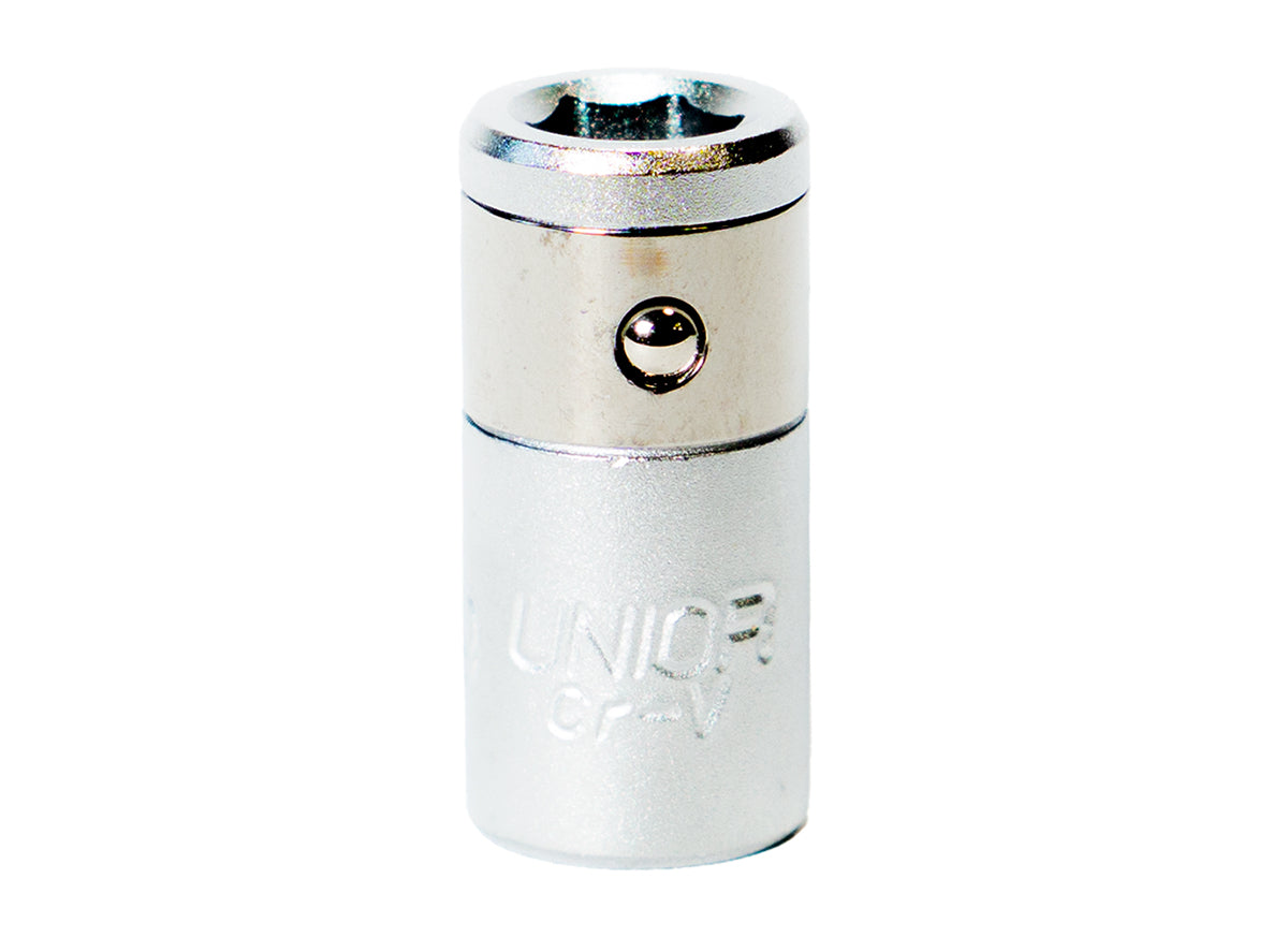 Unior Bit Holder for Ratchets - 188.9 - Silver Silver 1/4" Hex