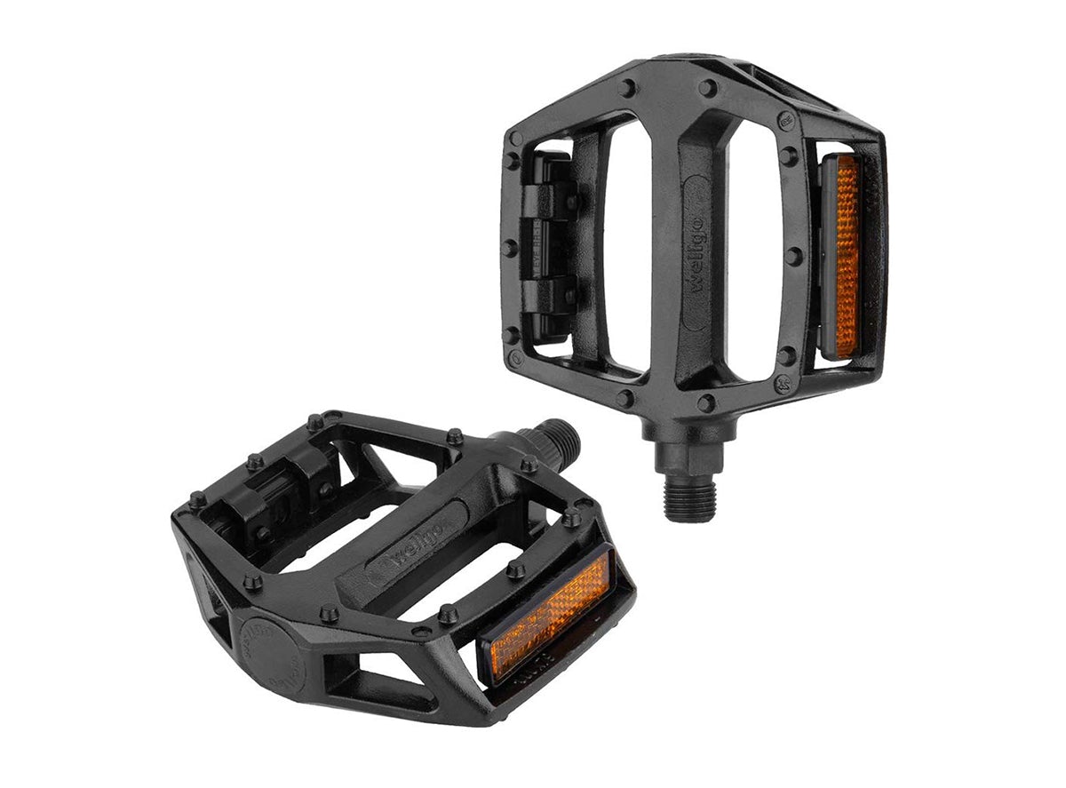 Wellgo 313 Platform Pedals - Black Black 9/16"