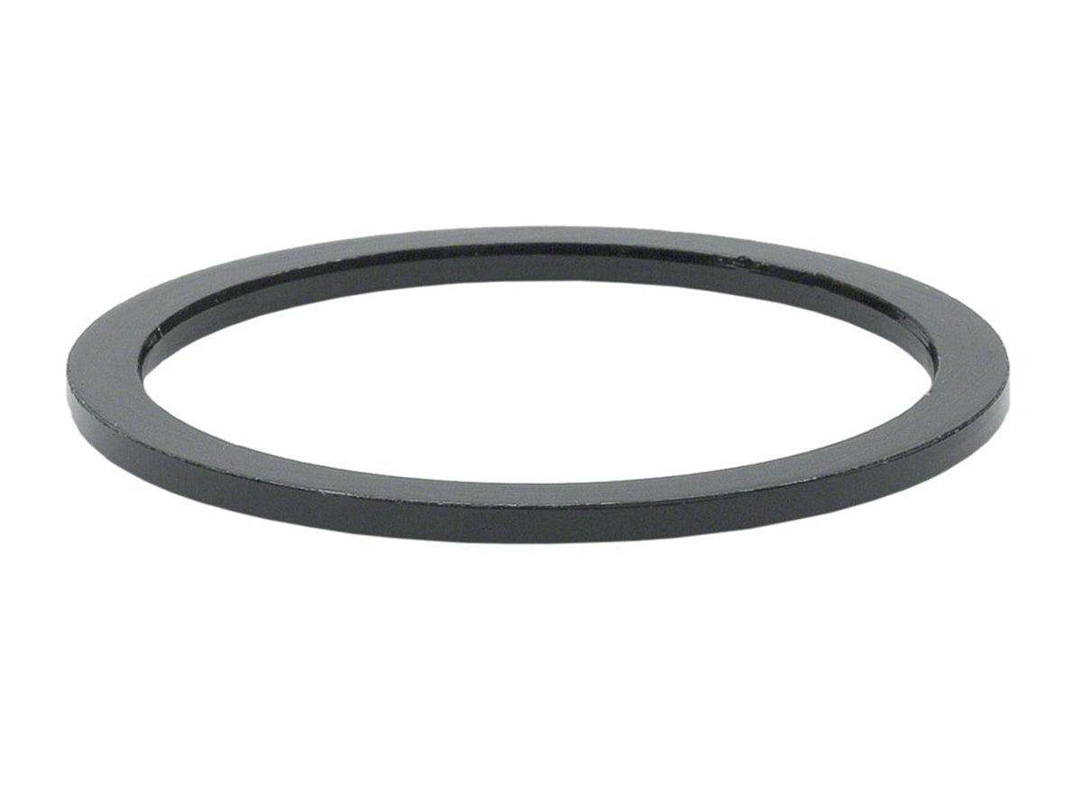 Wheels Manufacturing Aluminum Headset Spacer - 1" x 3mm - Black Black 1"