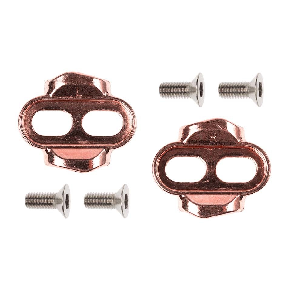 Crank Brothers Easy Release Cleats Kit - 6 Deg Float - Rose Rose 6 Degree Float Pair