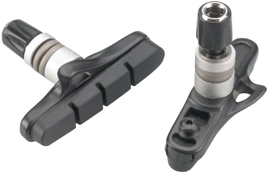 Jagwire Cross Pro MTB V-Brake Pads - Black Black Threaded Post