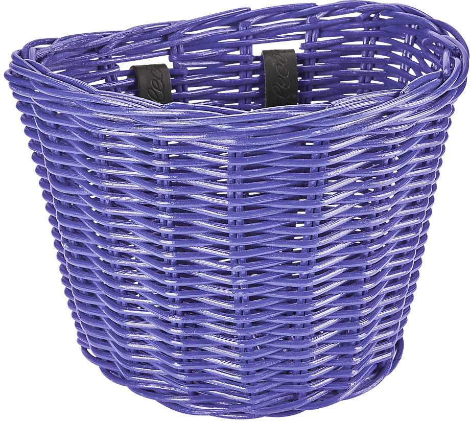 Electra Rattan Small Front Basket - Iris Purple Iris Purple