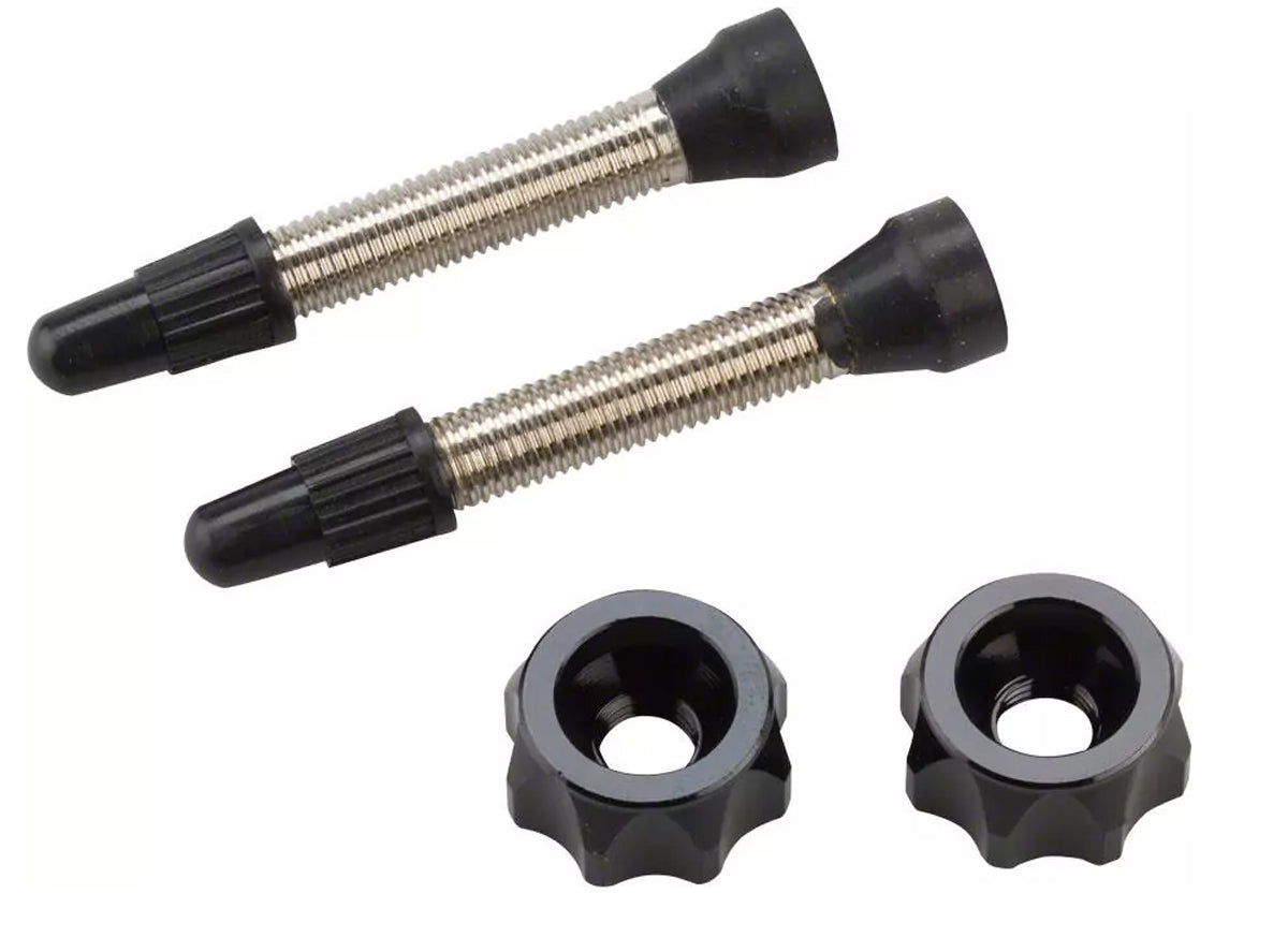 Problem Solvers Super P-Nut Tubeless Kit Black Pair - Brass - 35mm