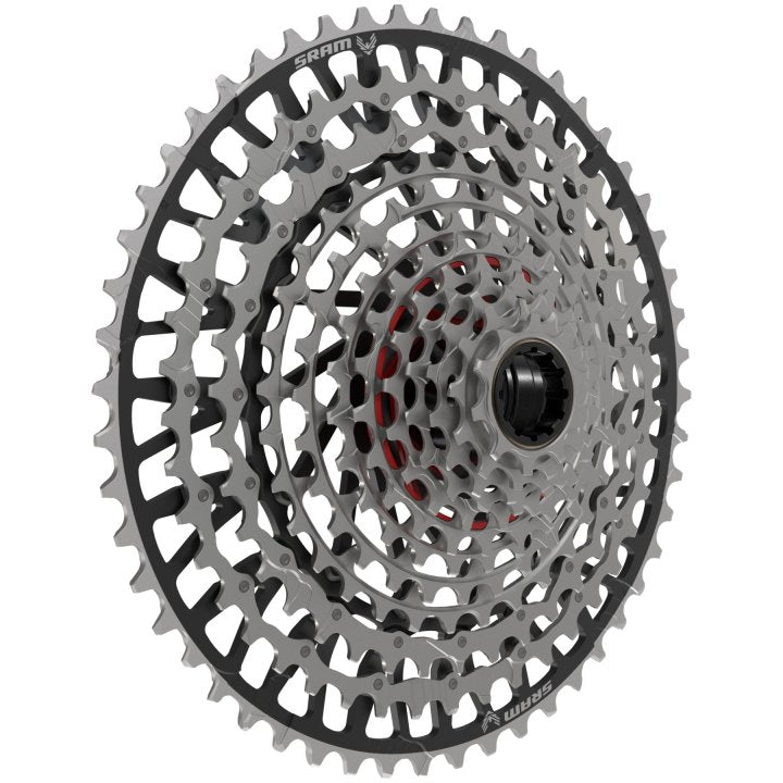 SRAM XX Eagle T-Type XS-1297 12 Spd MTB Cassette - Silver-Black