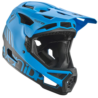7 iDP Project 23 Fiberglass Full Face Helmet - Blue-Black - Blem