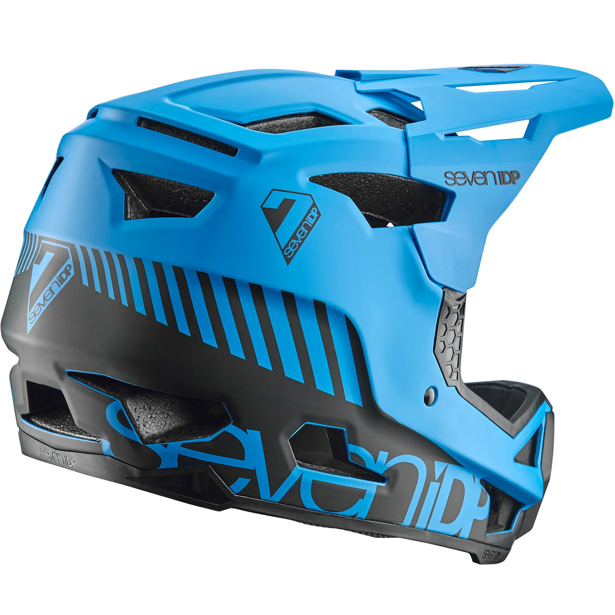 7 iDP Project 23 Fiberglass Full Face Helmet - Blue-Black - Blem