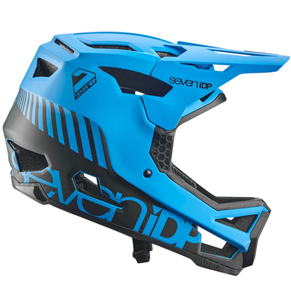 7 iDP Project 23 Fiberglass Full Face Helmet - Blue-Black - Blem