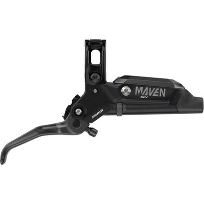 SRAM Maven Silver Stealth 4-Piston Disc Brake and Lever - Front - Black Ano