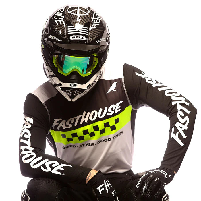 Fasthouse Elrod Jersey - Black-High Viz