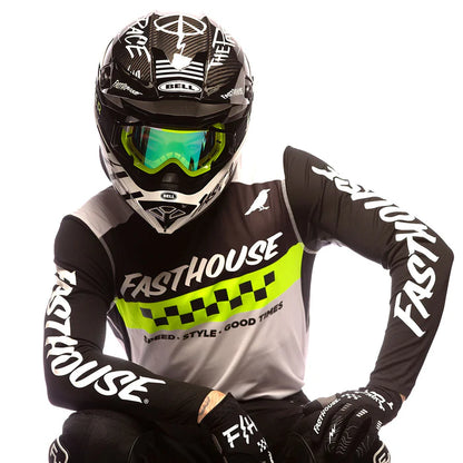 Fasthouse Elrod Jersey - Black-High Viz