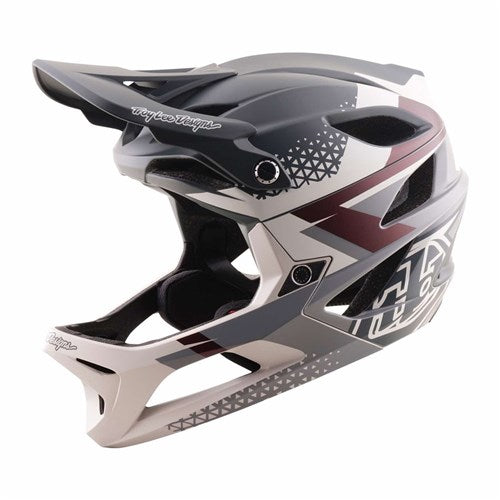 Troy Lee Designs Stage 2 MIPS Full Face Helmet - Amper - Gray-Pumice