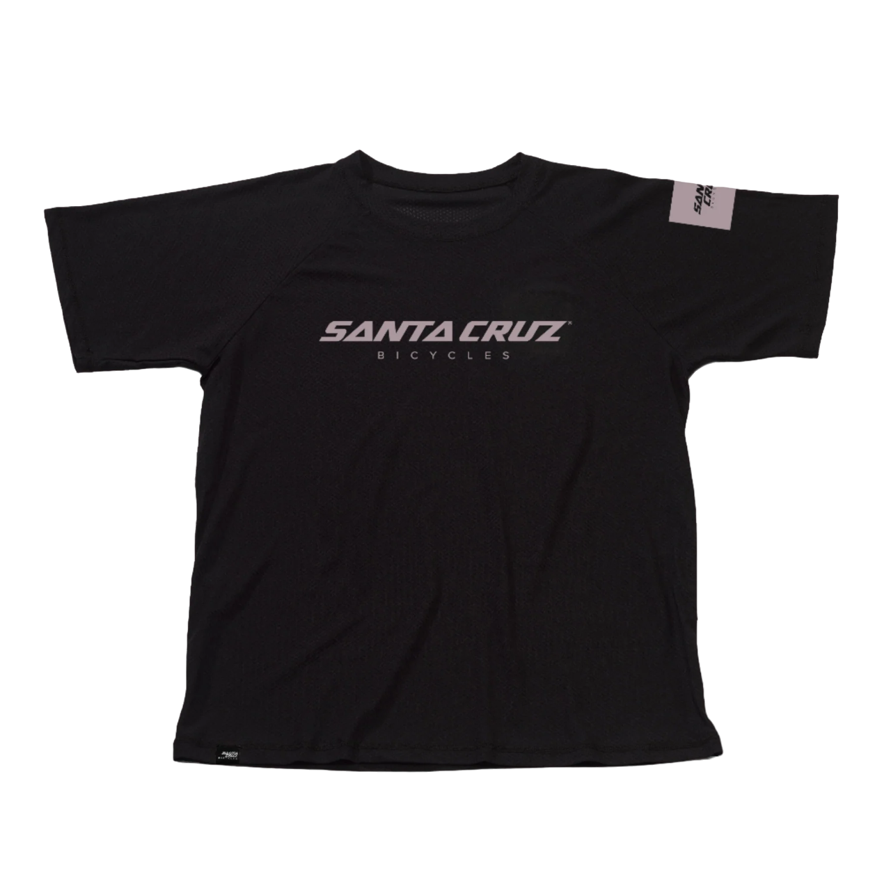 Santa Cruz Short Sleeve Tech Tee - Stacked Black
