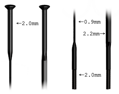 Sapim CX-Ray Bladed Straight Pull Spoke - Black