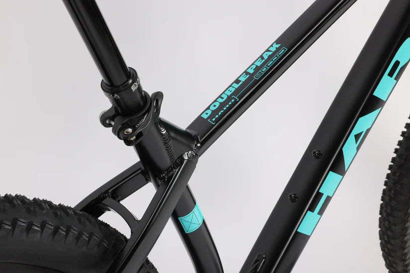 Haro Double Peak 1 29" - Matte Black-Teal