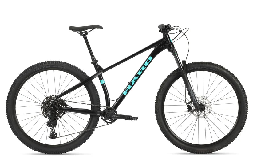 Haro Double Peak 1 29" - Matte Black-Teal