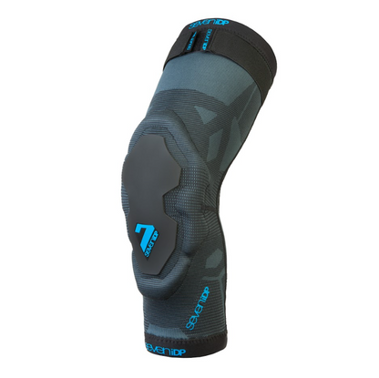 7 iDP Project Knee Pads - Black-Blue-Gray