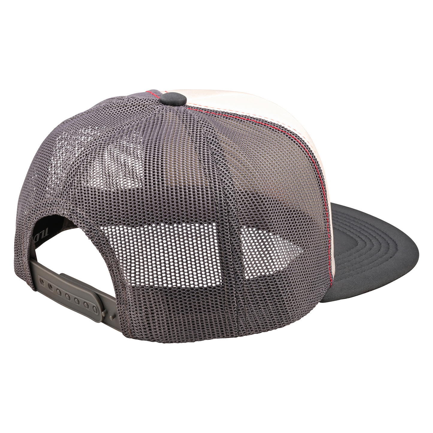 Troy Lee Designs Peace Out Trucker Snapback Hat - Vintage White-Carbon