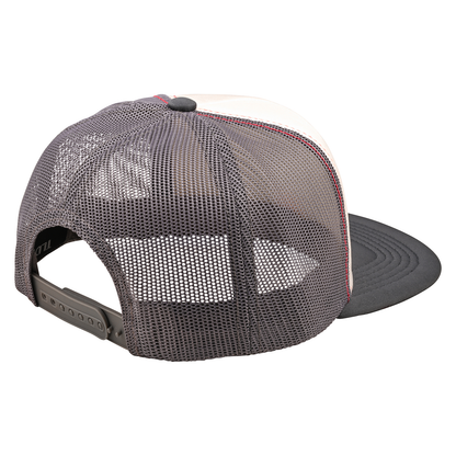 Troy Lee Designs Peace Out Trucker Snapback Hat - Vintage White-Carbon