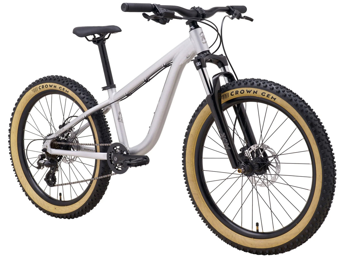 Kona Honzo 24" Kids Bike - Gloss Faux Chrome - 2025