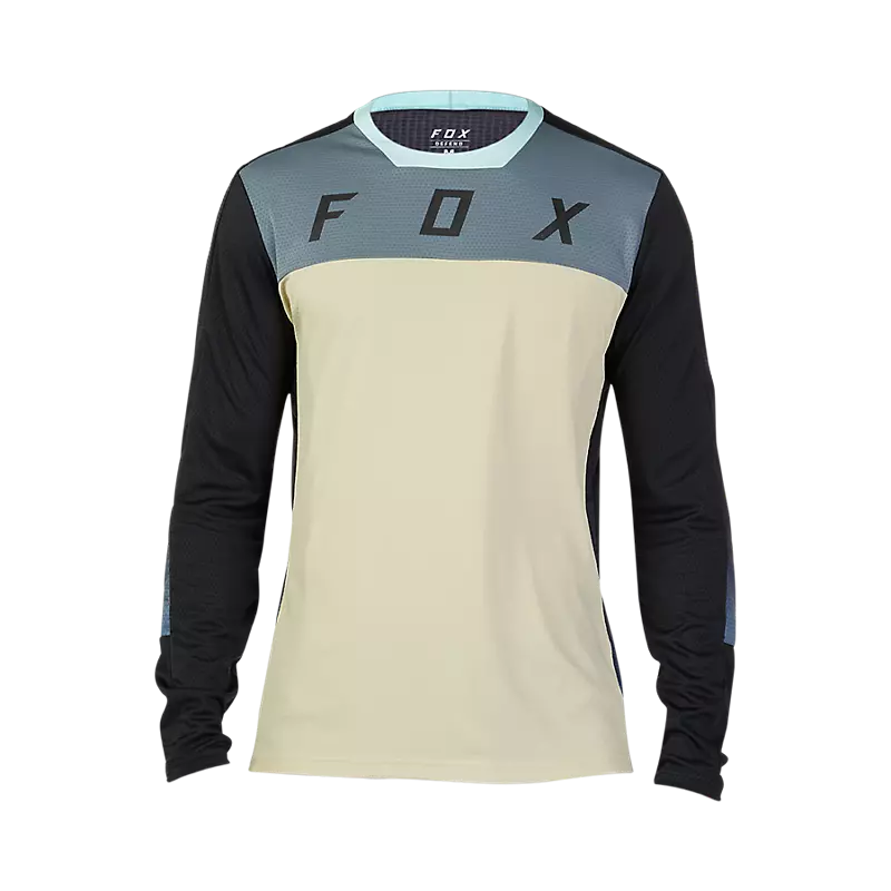 Fox Racing Defend Long Sleeve MTB Jersey - CEKT - Oat