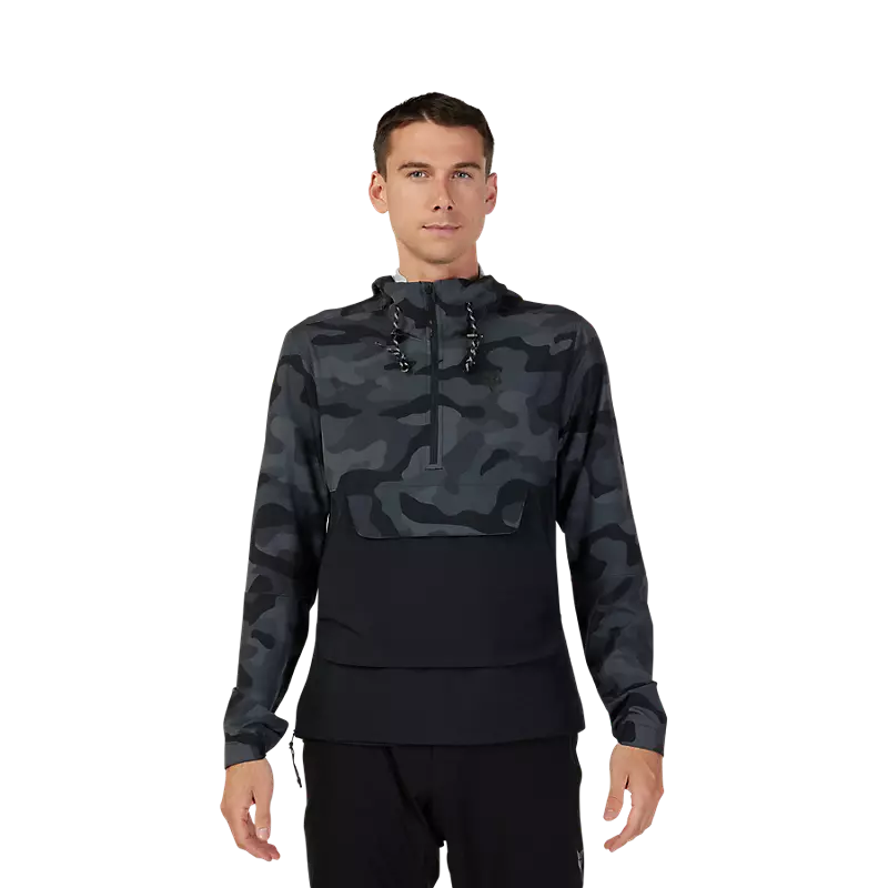 Fox Racing Ranger Wind Pullover - Black Camo - 2023