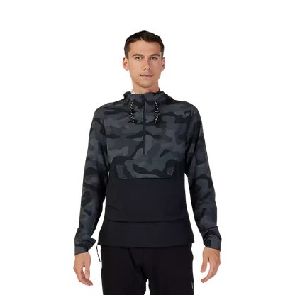 Fox Racing Ranger Wind Pullover - Black Camo - 2023