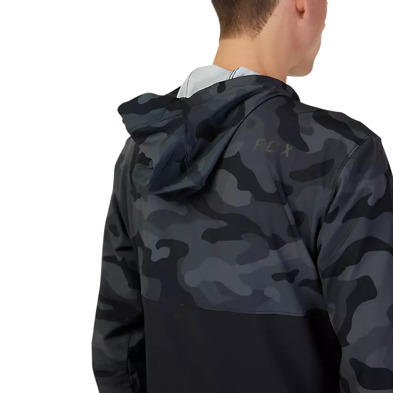 Fox Racing Ranger Wind Pullover - Black Camo - 2023