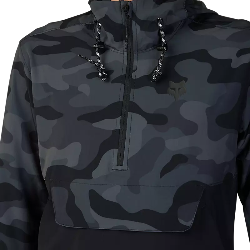Fox Racing Ranger Wind Pullover - Black Camo - 2023