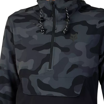 Fox Racing Ranger Wind Pullover - Black Camo - 2023