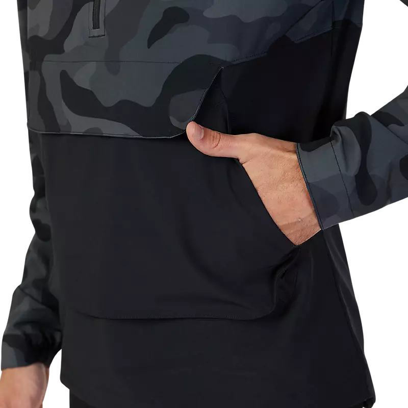 Fox Racing Ranger Wind Pullover - Black Camo - 2023