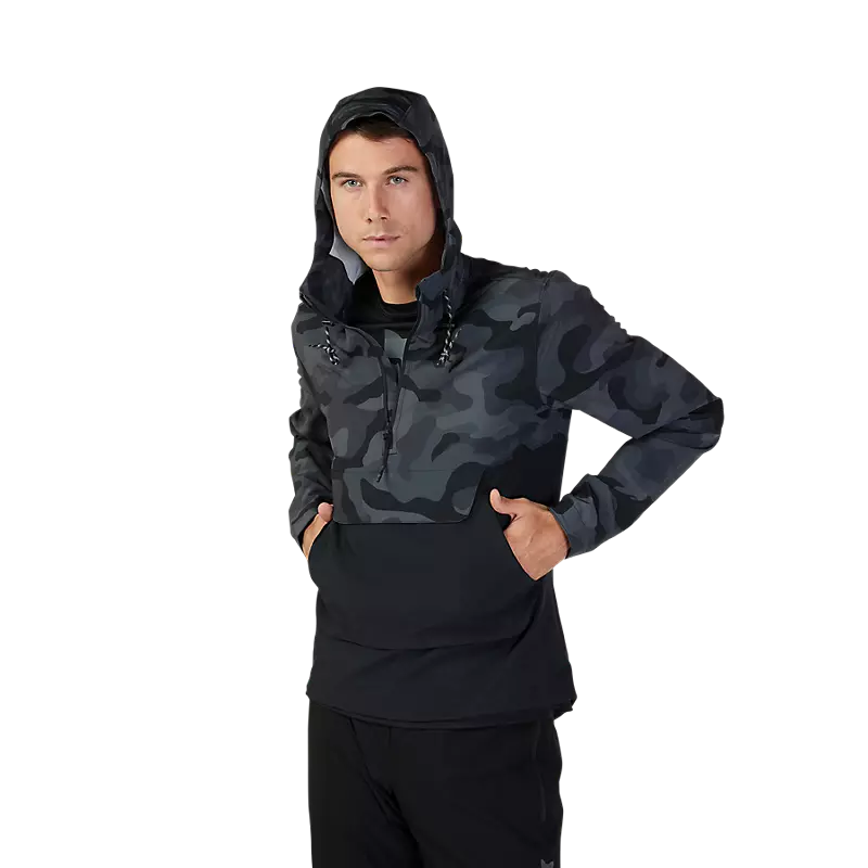 Fox Racing Ranger Wind Pullover - Black Camo - 2023
