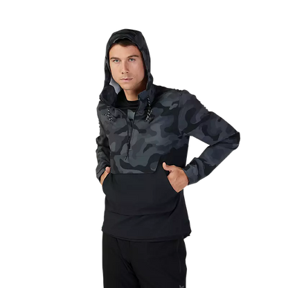 Fox Racing Ranger Wind Pullover - Black Camo - 2023