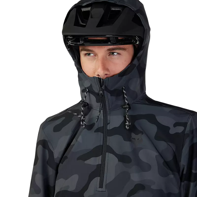 Fox Racing Ranger Wind Pullover - Black Camo - 2023