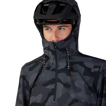 Fox Racing Ranger Wind Pullover - Black Camo - 2023