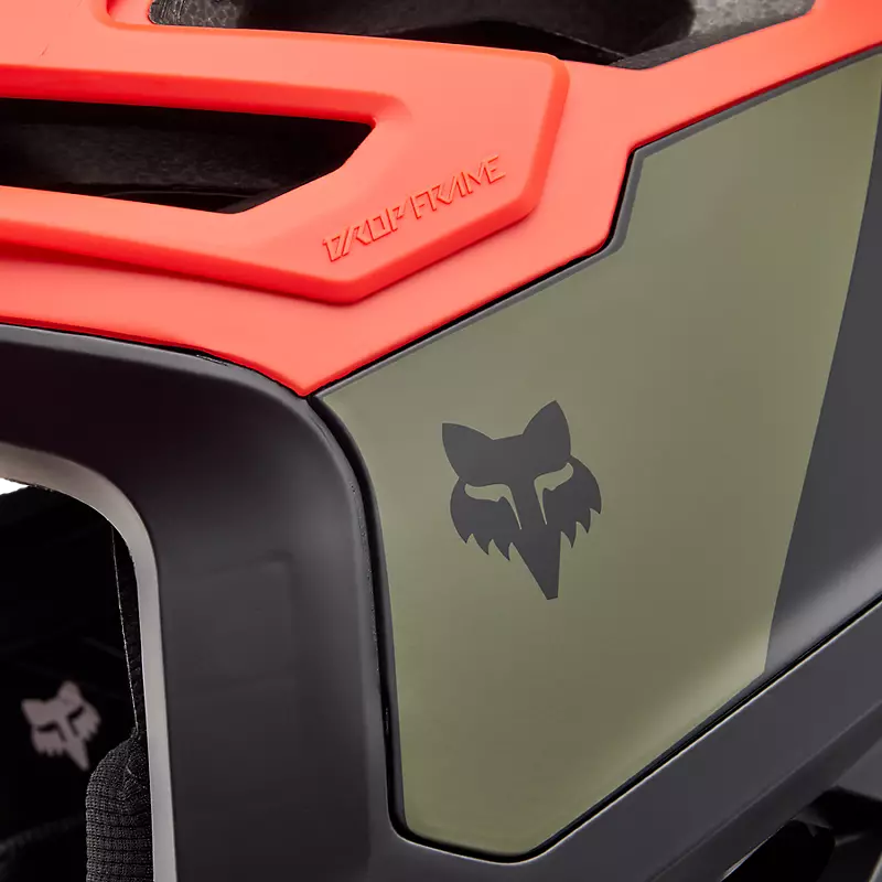 Fox Racing Dropframe Pro MTB Helmet - NYF - Orange Flame