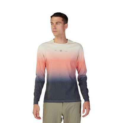 Fox Racing Ranger Dri Release MD Long Sleeve MTB Jersey - Lunar - Bone