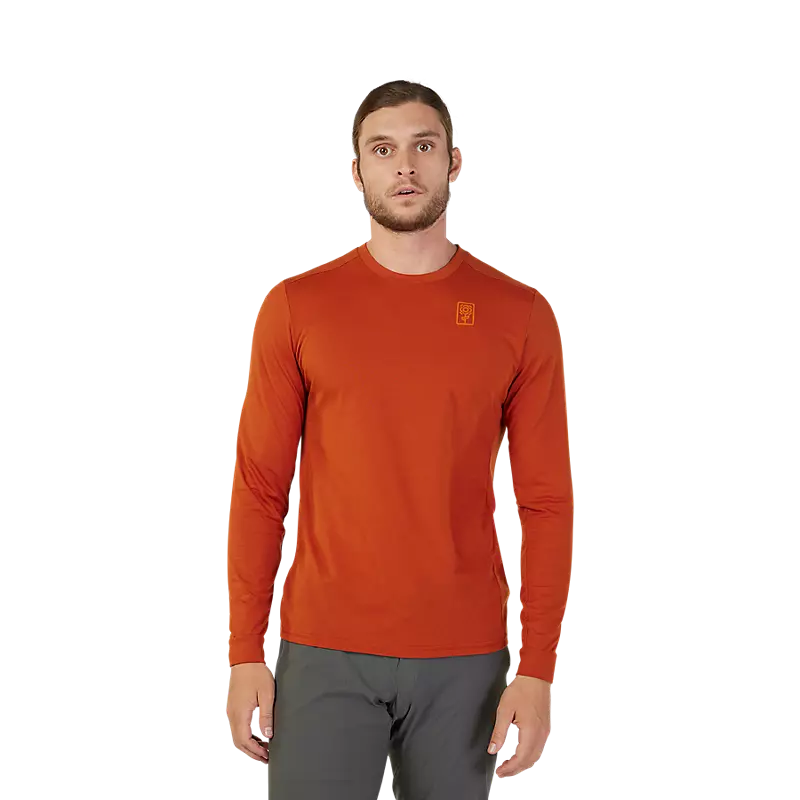 Fox Racing Ranger Dri Release Long Sleeve MTB Jersey - Burnt Orange