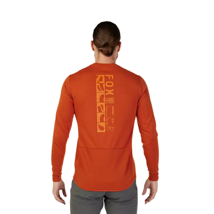 Fox Racing Ranger Dri Release Long Sleeve MTB Jersey - Burnt Orange